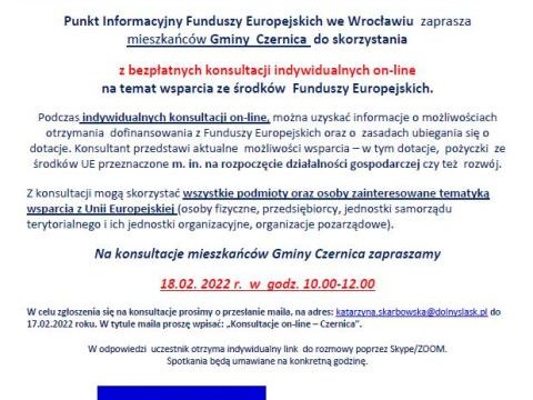 BEZPŁATNA INFORMACJA O FUNDUSZACH EUROPEJSKICH