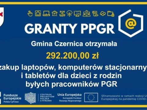 Cyfrowa Gmina - Wsparcie dzieci z rodzin pegeerowskich w rozwoju cyfrowym –„Granty PPGR"