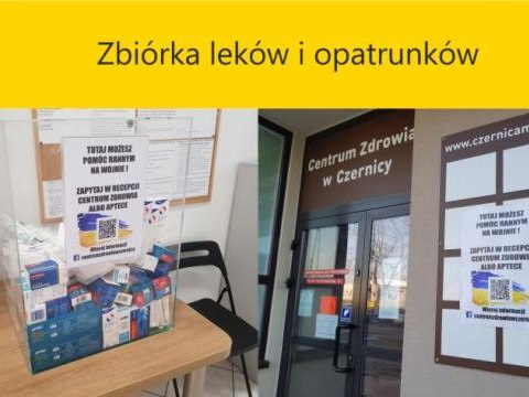 Zbiórka leków i opatrunków