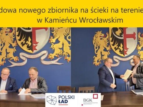 Budowa nowego zbiornika na ścieki na terenie CWPŚK w Kamieńcu Wrocławskim