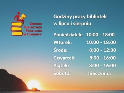 Godziny pracy bibliotek w lipcu i sierpniu