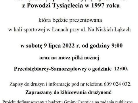 Zapraszamy w imieniu Organizatorów na wystawę upamiętniającą wydarzenia z Powodzi Tysiąclecia w 1997 roku