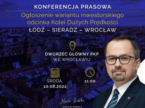 Informacja Wójta Gminy Czernica na temat wskazania wariantu inwestorskiego przebiegu Kolei Dużych Prędkości