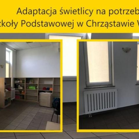 Adaptacja świetlicy na potrzeby Szkoły Podstawowej w Chrząstawie Wielkiej