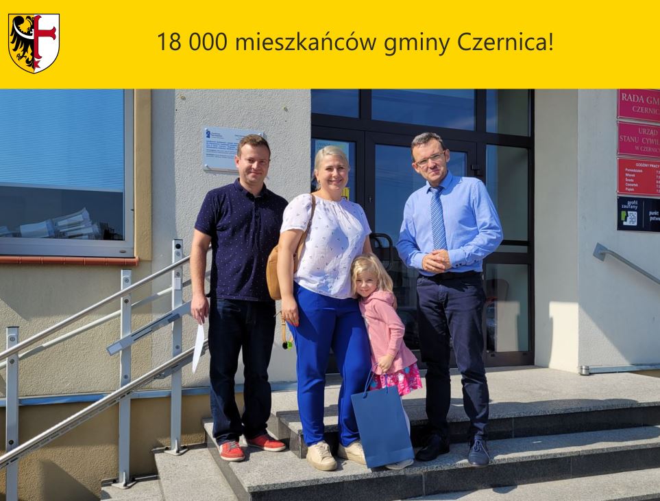 18 000 mieszkańców gminy Czernica!