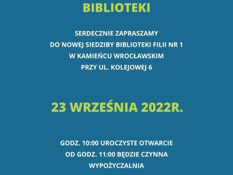 Otwarcie biblioteki w Kamieńcu Wrocławskim