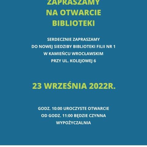 Otwarcie biblioteki w Kamieńcu Wrocławskim