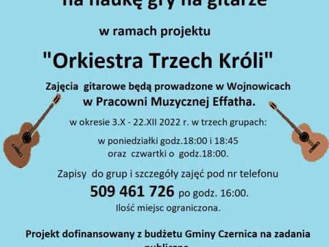 Nauka gry na gitarze dla dzieci i młodzieży