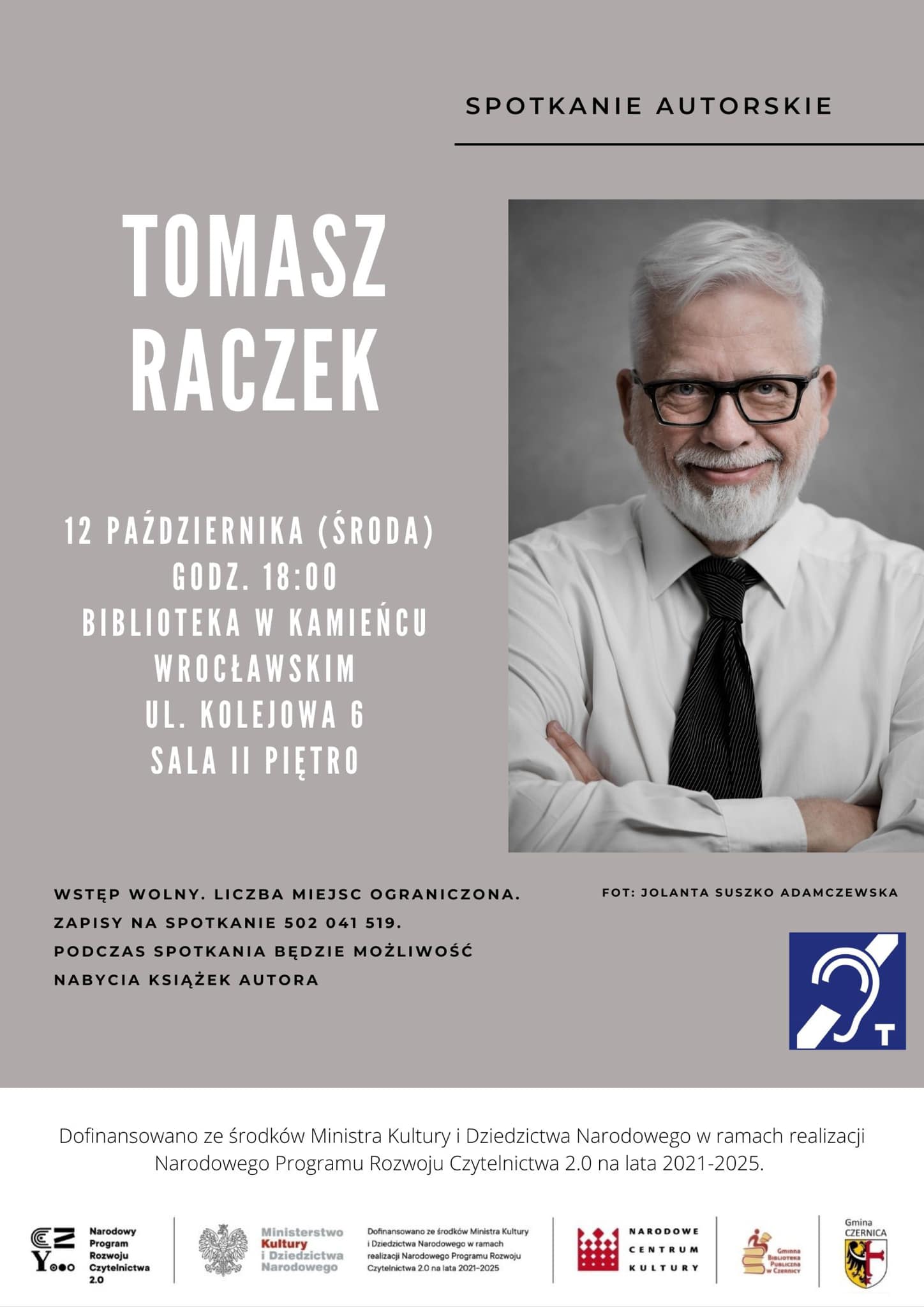 Spotkanie autorskie z Tomaszem Raczkiem