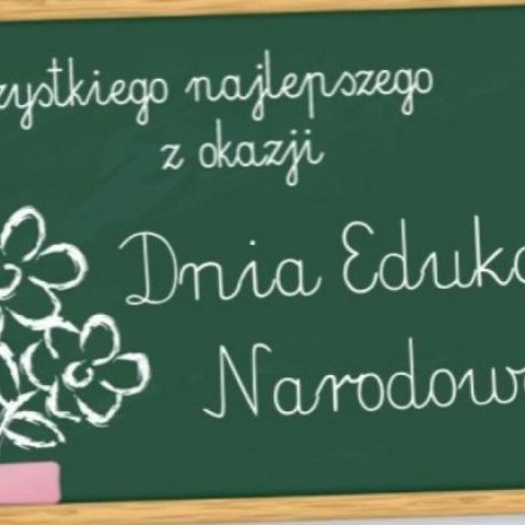 Życzenia z okazji Dnia Edukacji Narodowej