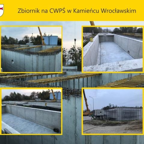 Zbiornik na CWPŚ w Kamieńcu Wrocławskim