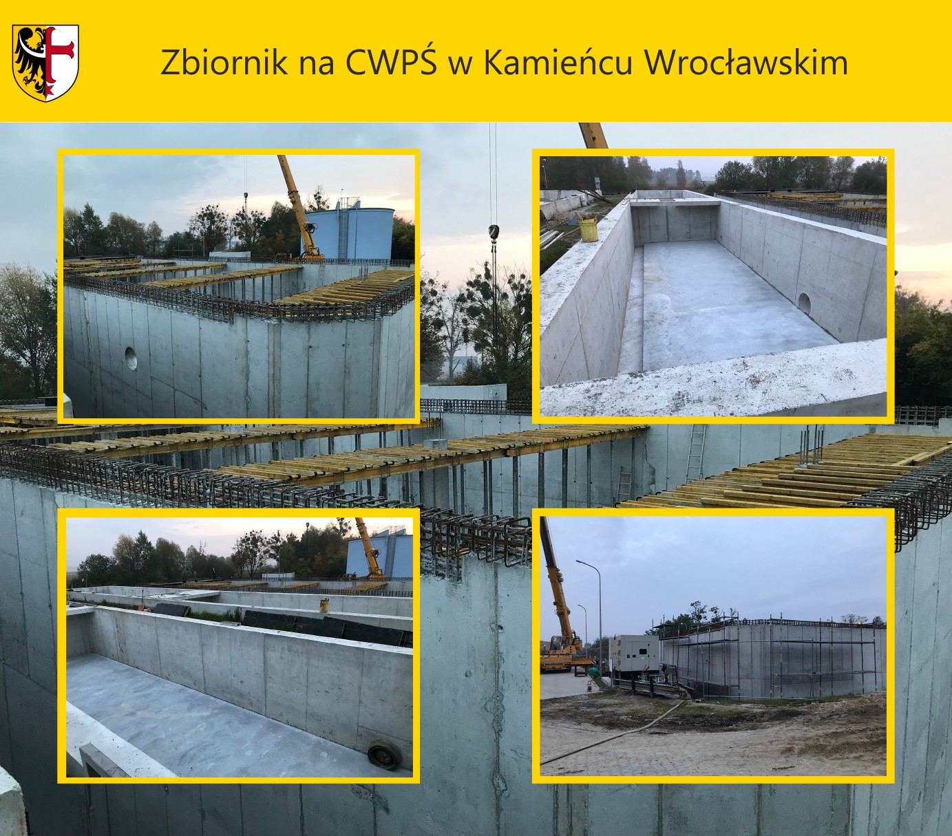 Zbiornik na CWPŚ w Kamieńcu Wrocławskim