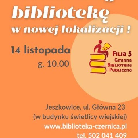 Otwarcie biblioteki w Jeszkowicach w nowej lokalizacji