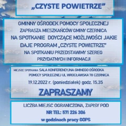 Spotkanie w ramach Programu "Czyste Powietrze"