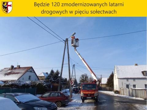 Będzie 120 zmodernizowanych latarni drogowych w pięciu sołectwach