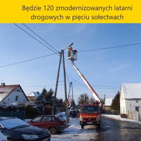 Będzie 120 zmodernizowanych latarni drogowych w pięciu sołectwach