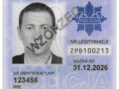 Od stycznia obowiązuje nowy wzór legitymacji służbowej policjanta!