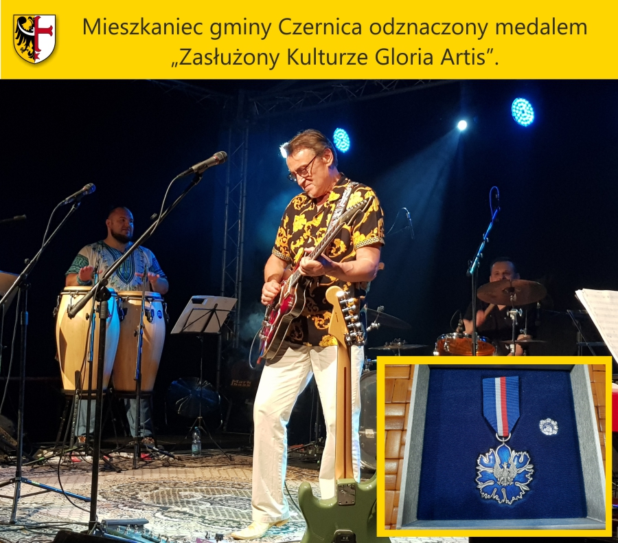 Mieszkaniec gminy Czernica odznaczony medalem „Zasłużony Kulturze Gloria Artis”.