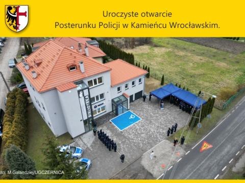 Uroczyste otwarcie Posterunku Policji w Kamieńcu Wrocławskim.