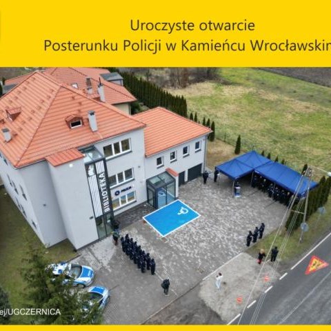 Uroczyste otwarcie Posterunku Policji w Kamieńcu Wrocławskim.