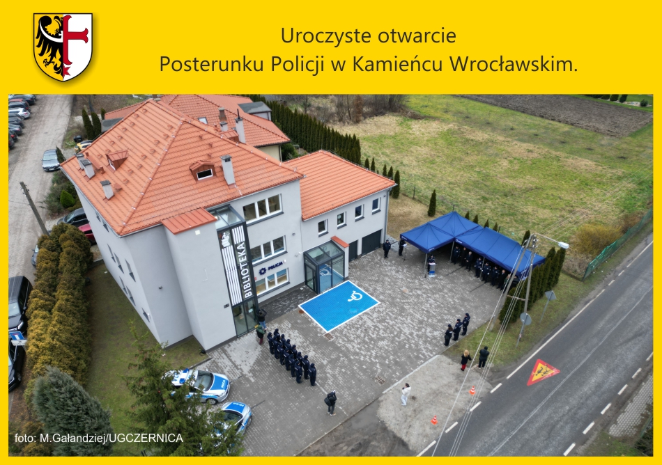 Uroczyste otwarcie Posterunku Policji w Kamieńcu Wrocławskim.