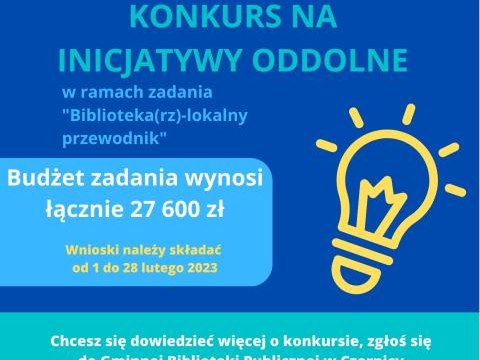 Konkurs na inicjatywy oddolne