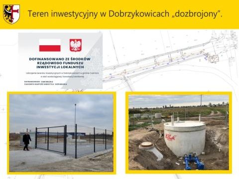 Teren inwestycyjny w Dobrzykowicach „dozbrojony” - większe dochody gminy.