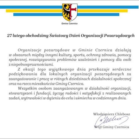 27 lutego obchodzimy Światowy Dzień Organizacji Pozarządowych