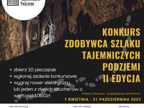 „Zdobywca Szlaku Tajemniczych Podziemi” – 2. edycja konkursu z fantastycznymi nagrodami