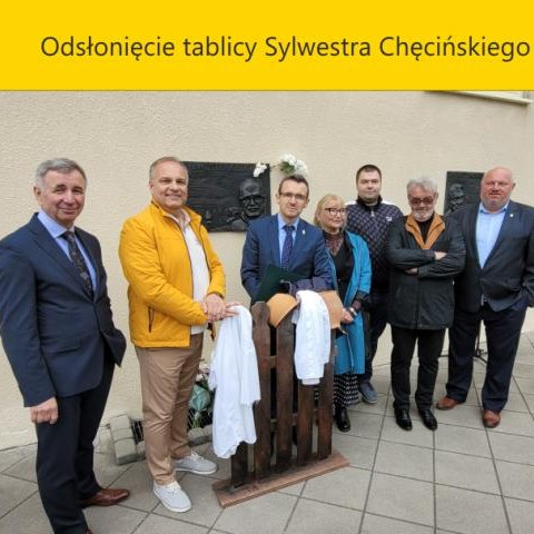 Odsłonięcie tablicy Sylwestra Chęcińskiego