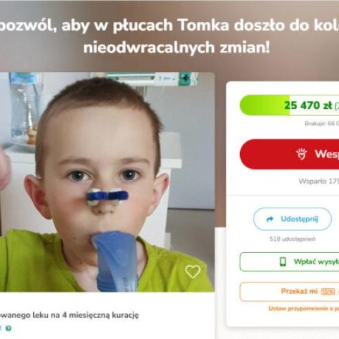 APEL ws. naszego mieszkańca Tomka, ucznia szkoły w Czernicy.