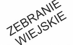 ZEBRANIE WIEJSKIE SOŁECTWA CHRZĄSTAWA WIELKA