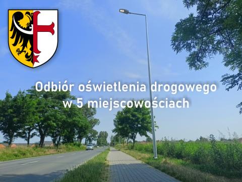 Odbiór oświetlenia drogowego w 5 miejscowościach