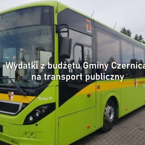 Wydatki z budżetu Gminy Czernica na transport publiczny