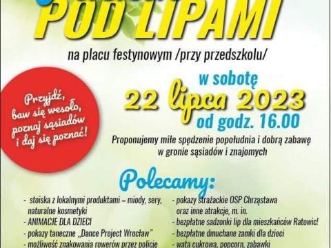 Ratowice zapraszają na PIKNIK POD LIPAMI