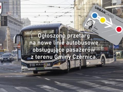 Ogłoszono przetarg na nowe linie autobusowe obsługujące pasażerów z terenu Gminy Czernica.