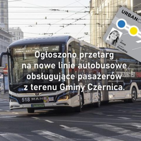 Ogłoszono przetarg na nowe linie autobusowe obsługujące pasażerów z terenu Gminy Czernica.