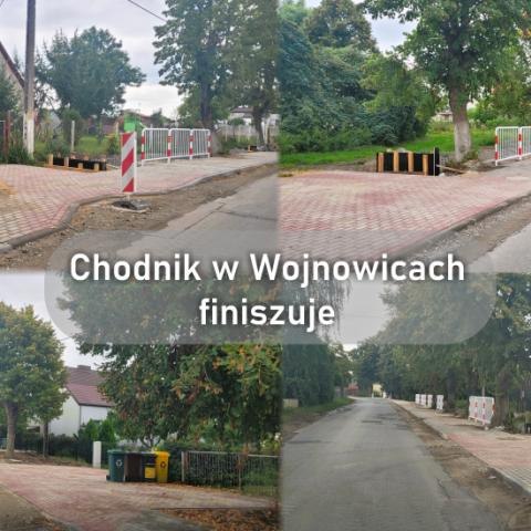 Chodnik w Wojnowicach finiszuje