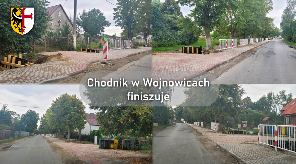 Chodnik w Wojnowicach finiszuje