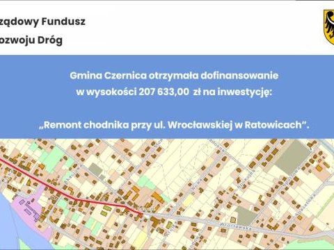 Kolejne dofinansowanie z Rządowego Funduszu Rozwoju Dróg dla Gminy Czernica.