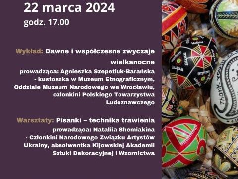 Wielkanocny wykład i warsztaty