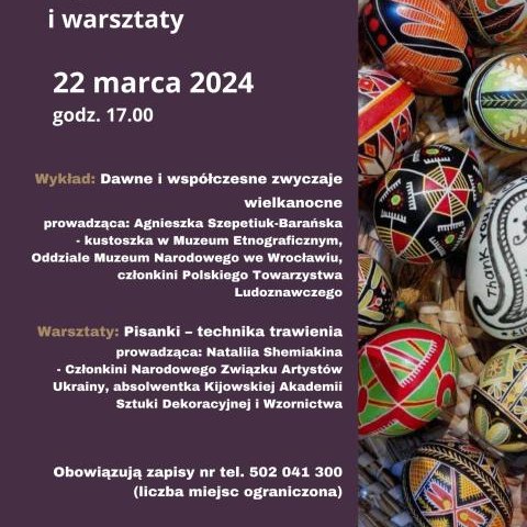 Wielkanocny wykład i warsztaty