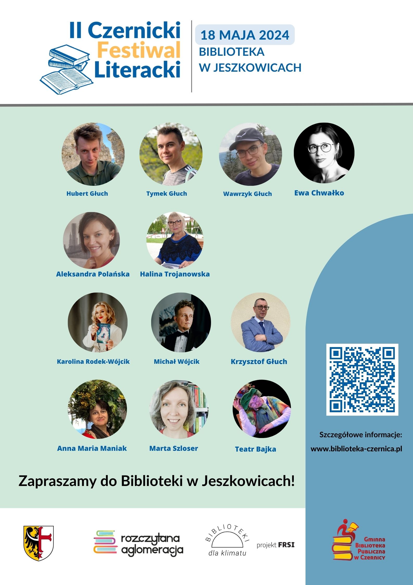 Zapraszamy na II Czernicki Festiwal Literacki