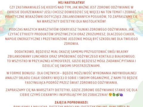 Zdrowe odżywianie w okresie dojrzewania