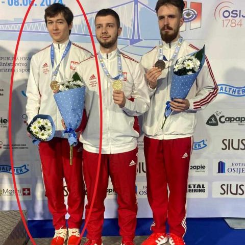 Jakub Goliszek na podium Mistrzostw Europy Juniorów