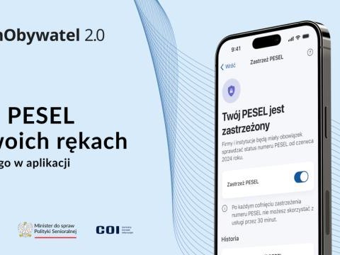 Zastrzeż PESEL i chroń swoje dane w mObywatelu 2.0