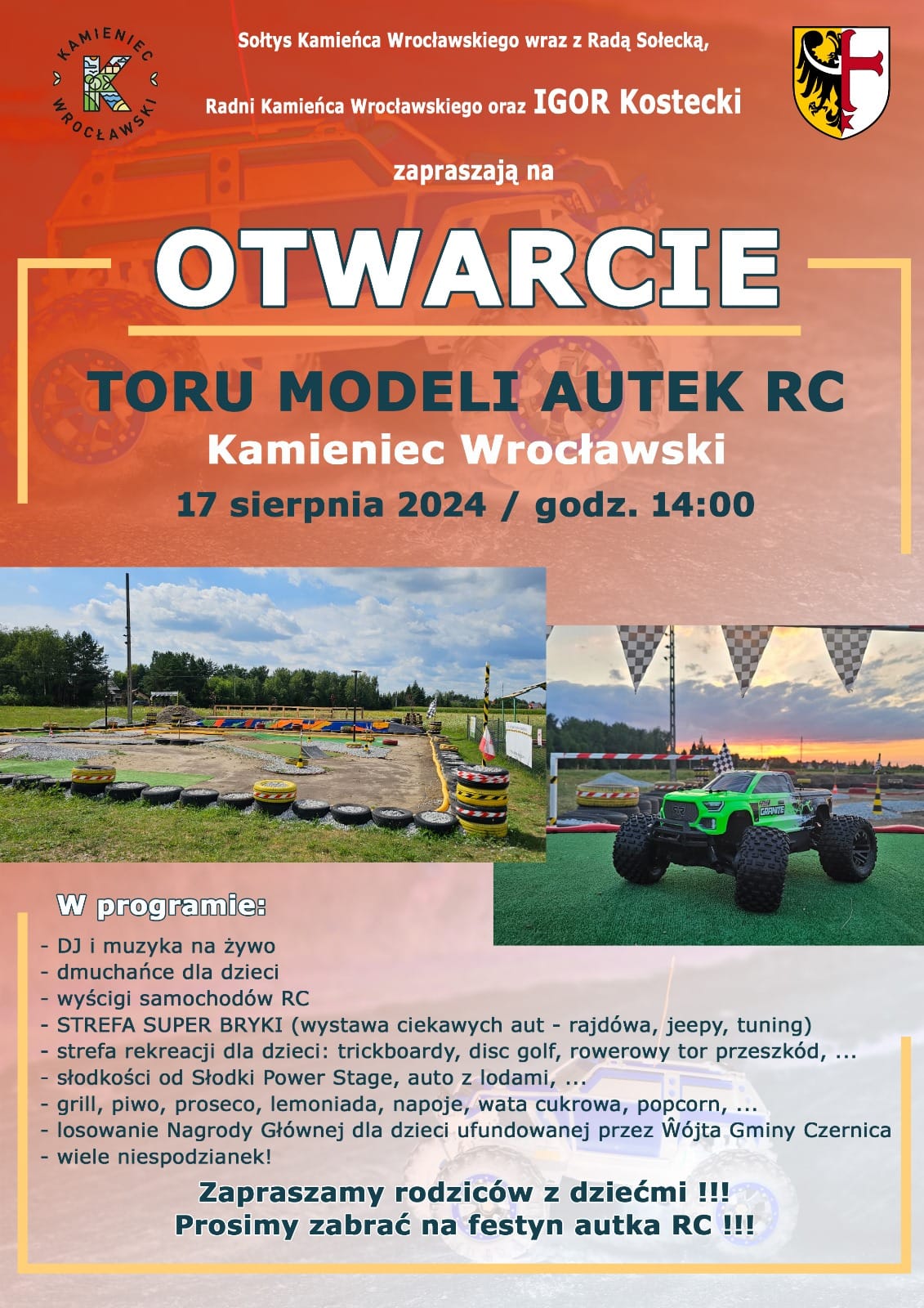 Otwarcie toru modeli autek RC