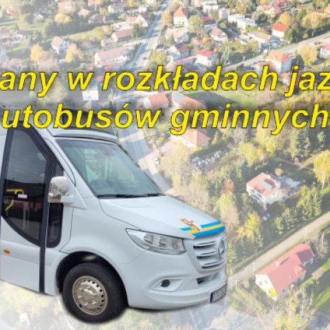 Zmiany w rozkładach jazdy autobusów gminnych