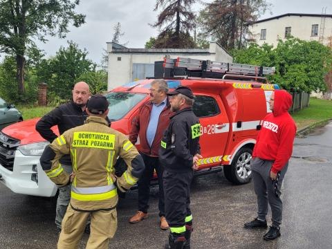 Sytuacja hydrologicznej na terenie gminy Czernica – stan na godz. 12:30