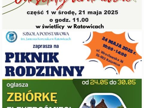Zapraszamy  na ciekawe wydarzenia organizowane w Ratowicach